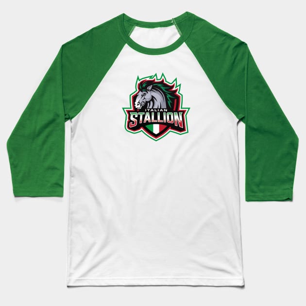 Italian Stallion Baseball T-Shirt by JP